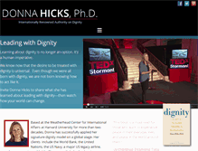 Tablet Screenshot of drdonnahicks.com